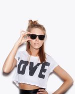 The Short Cheeky Rascals Love Tee In Black & White - تصویر 2